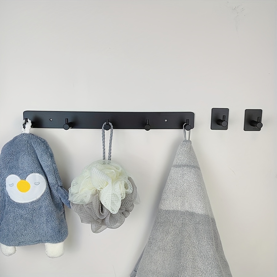 Wall mounted Hook Rack Rack With Suction Cup 6 Hooks Hanging - Temu Canada