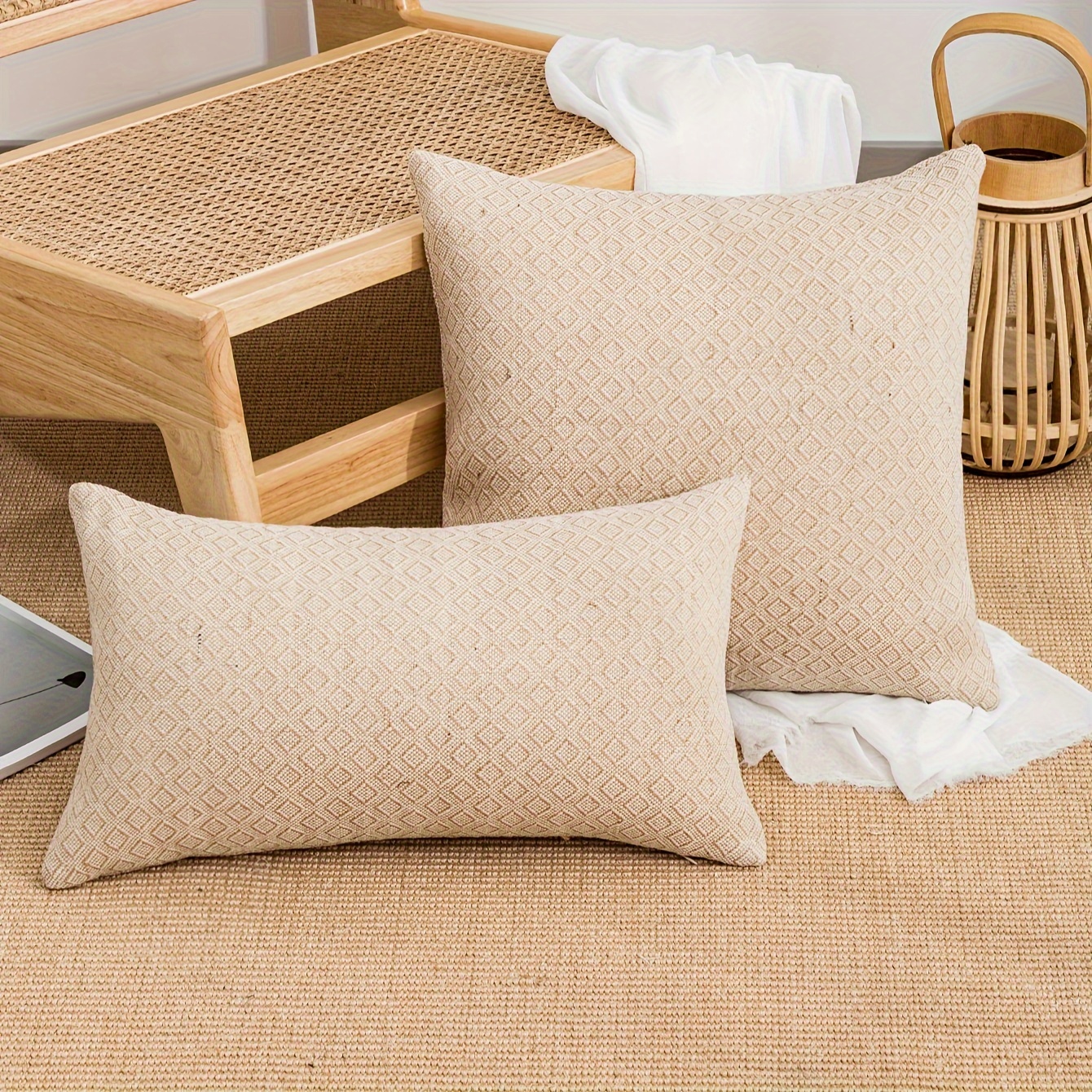 Throw Pillow Covers Bulk Plain Linen Blank Couch Cushion - Temu