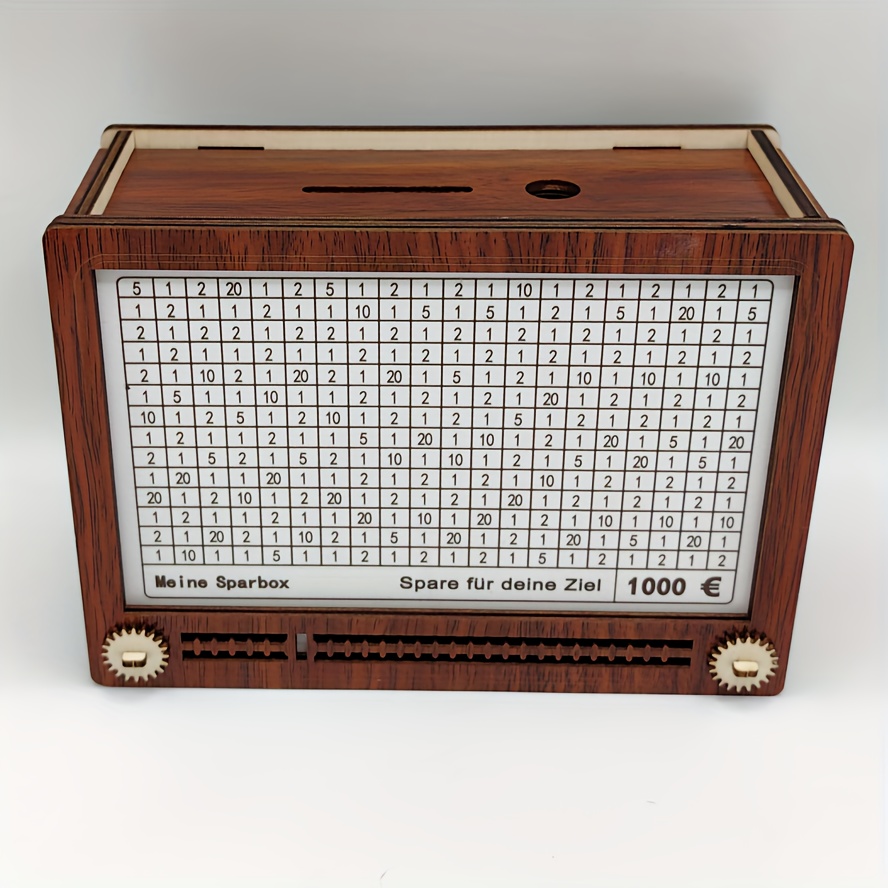 Wooden Piggy Bank Color Piggy Bank Banknotes Available Temu New Zealand