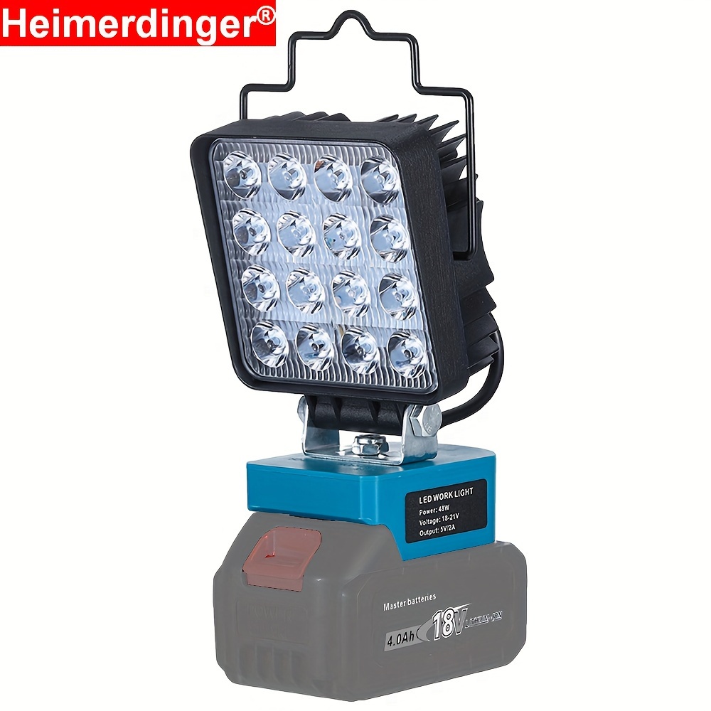 Lampe de Travail LED, Lampe de Travail avec Base Magnétique, Rotation à  360° 5 Modes Lampe de Travail Rechargeable pour Réparation de Moteurs de  Voiture, Grill 