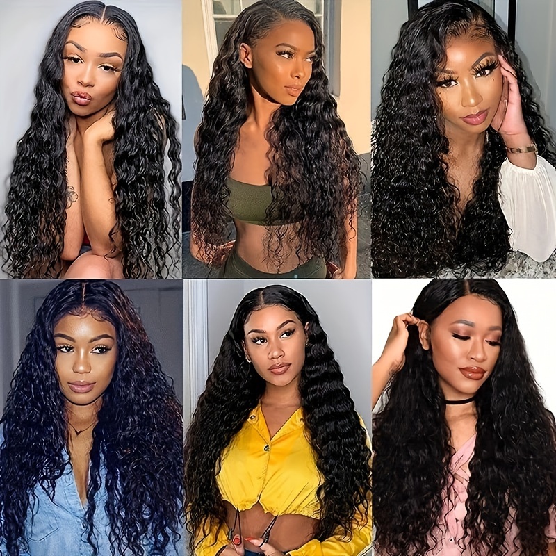 Water Wave 5x5 Lace Front Wigs Human Hair Wigs Women - Temu