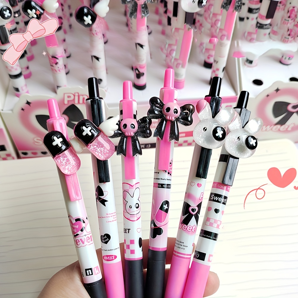 Cute Gel Pens Kawaii Pen Retractable Gel Pen Quick Drying - Temu