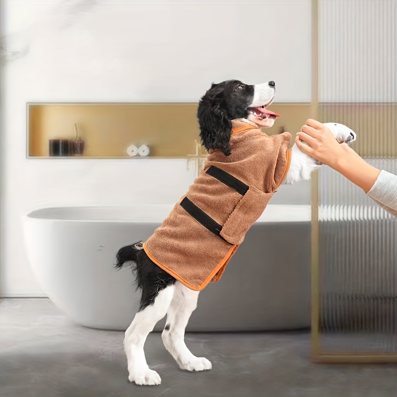 Serviette de manteau de séchage pour chien de compagnie peignoir