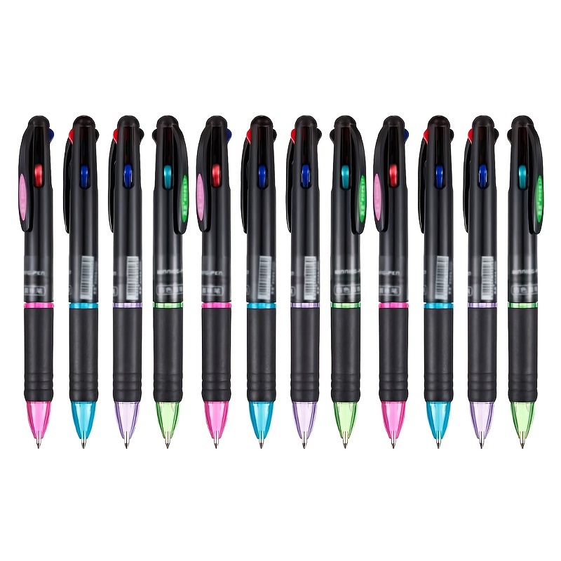 4 in 1 Multicolor Retractable Pens 4 Colors Gel - Temu Japan