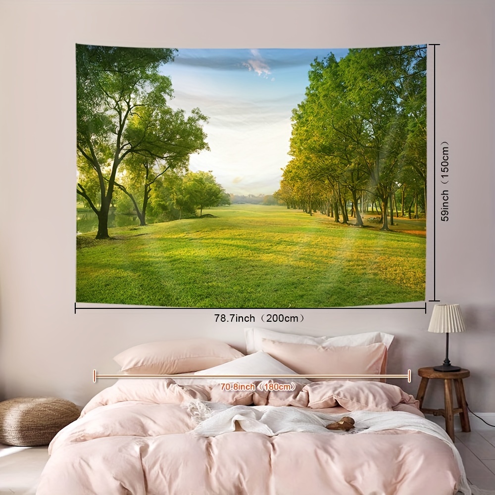 Arazzo Vista Lago Arazzo da Parete Grande Montagna di Neve Stampa 3D Arazzi  da Parete 274x203 cm, Decorazioni da Parete per Casa Soggiorno Camera da