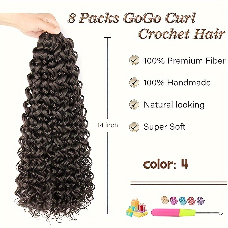 Gogo Crochet Hair Ocean Wave Crochet Hair Deep Wave - Temu