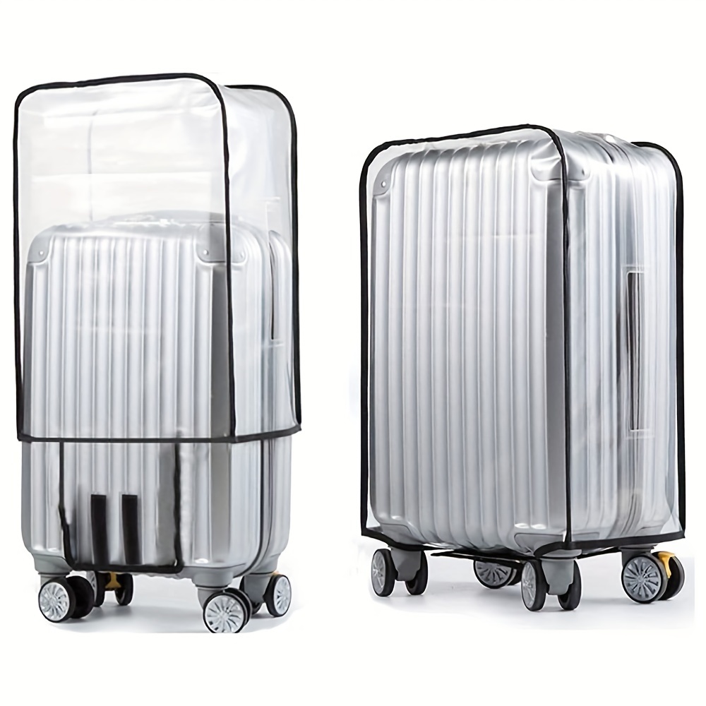 Clear Pvc Suitcase Cover Protectors, Luggage Cover For Wheeled Suitcase,  All Size Travel Case Cover - Temu