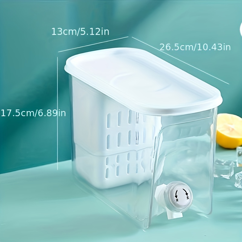Refrigerator Cold Water Kettle, Household With Faucet, Large Capacity Cold Drink  Container, Cold Water Kettle, Cold Drink Bucket - Temu