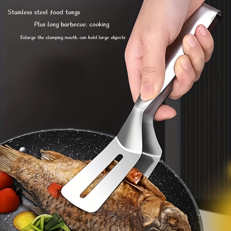 Stainless Grill and Food Clip Clippers Tongs BBQ Kitchen Cooking