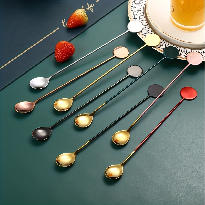 1Pcs 304 Stainless Steel Creative Coffee Spoon Stirring Spoon Bar