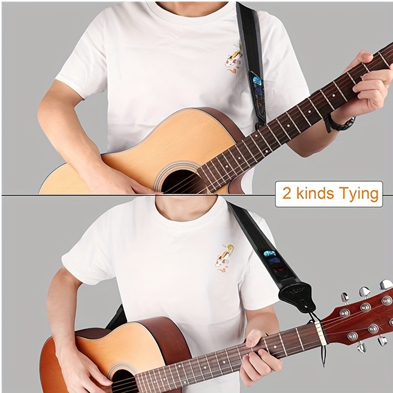 Mr.Power Guitar Strap 36.6in - 65in with 3 Pick Holders for  Electric/Acoustic Guitar (Nylon Strap) : : Musical Instruments