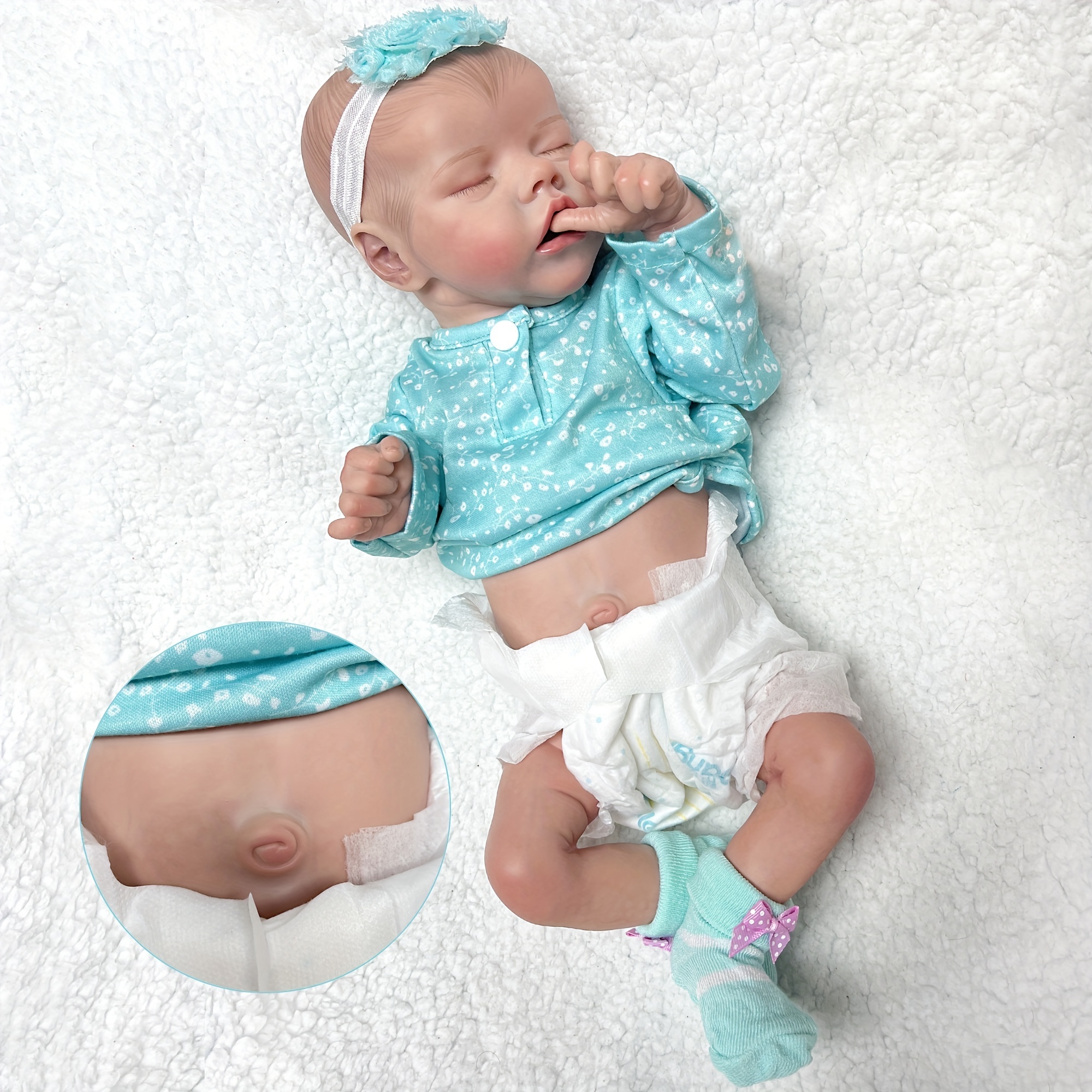 Reborn Dolls Can Drink Milk&pee Full Body Soft Solid Silicone Bebe