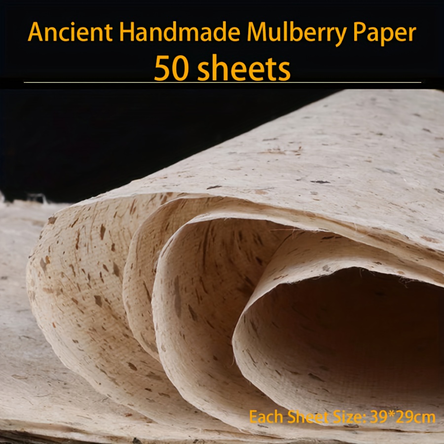Pure Handmade Mulberry Paper Sheets Craft Paper Painting - Temu
