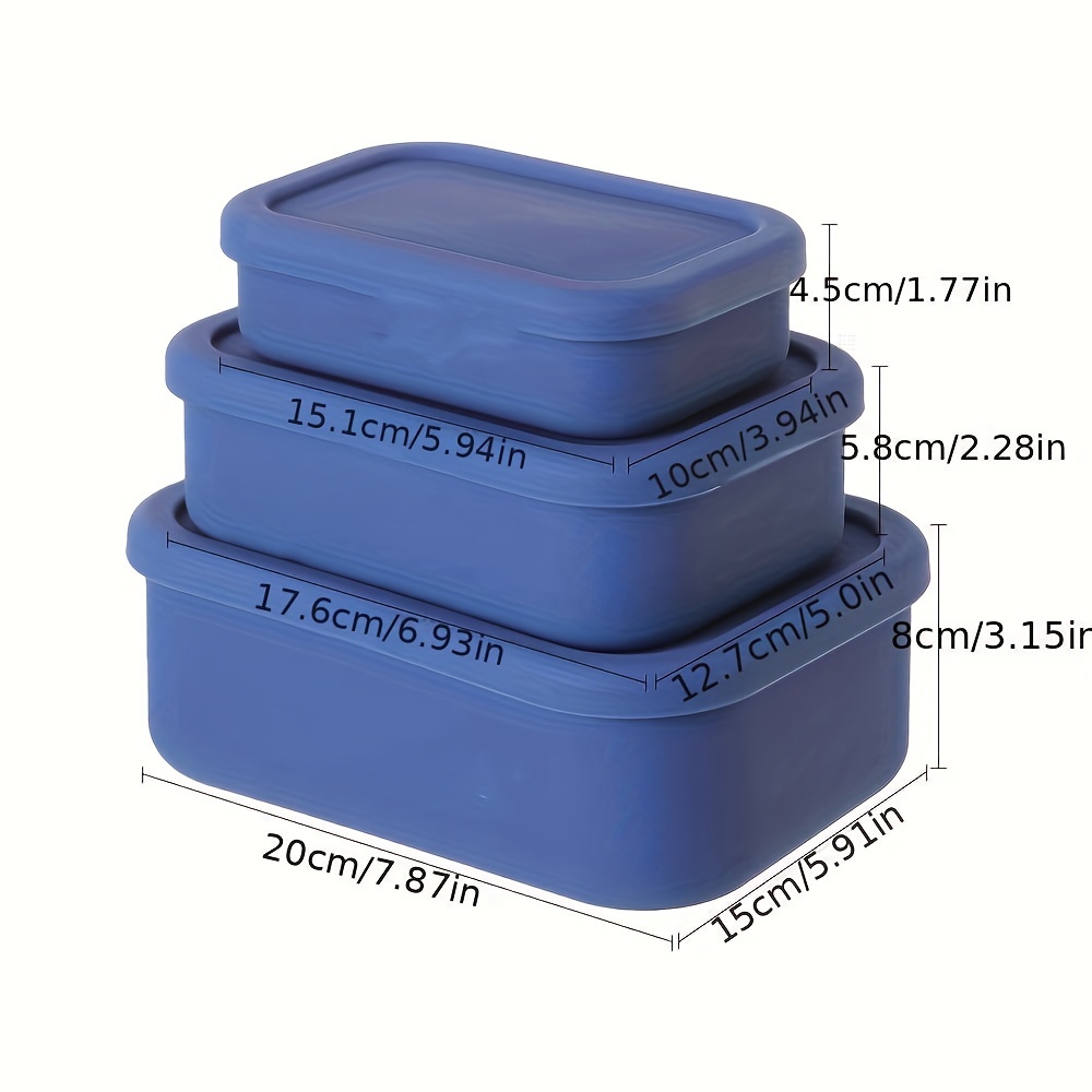 Silicone Food Storage Container Set, Sealed Stackable Lunch Lunch Box With  Lid, Snack Box, School Office Camping Excursion, Storage Crisper Box, Bpa  Free, Kitchen Accessories - Temu