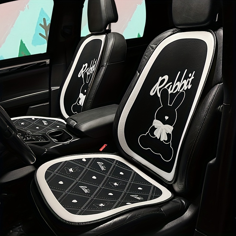 Stay Cool This Summer With Cute Cartoon Rabbit Car Seat Covers! - Temu