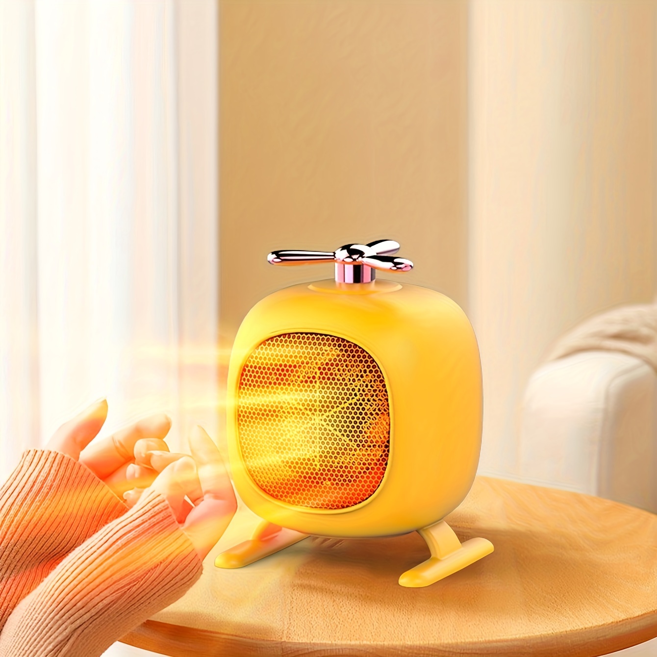 Portable Electric Heater Small Heater With Heating And Fan Modes Student  Dormitory Small Sun Cute Warmer Apartment Essentials, College Dorm  Essentials, Ready For School, Back To School Supplies - Temu