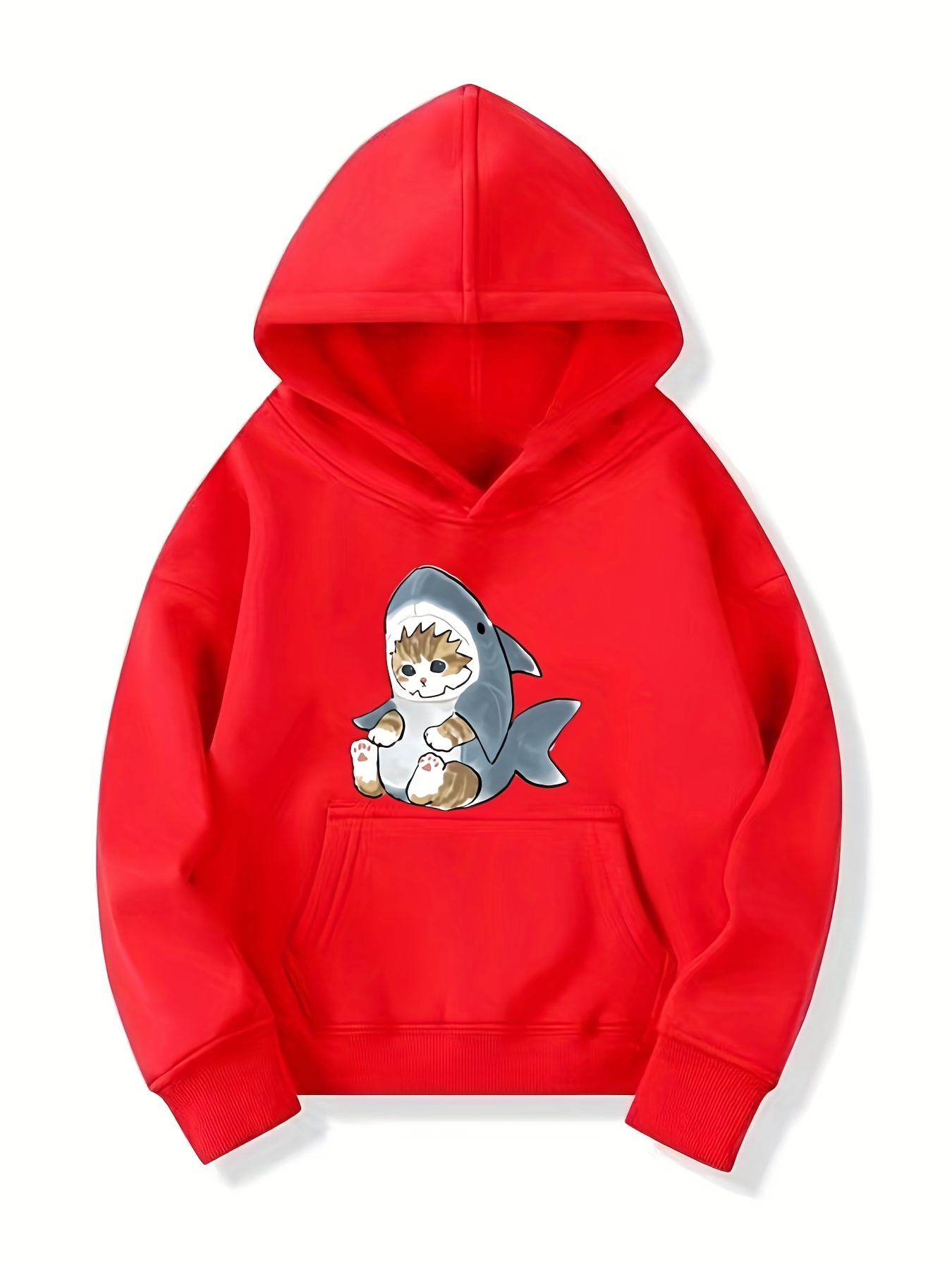 Winter Cute Shark Hoodie Sweatshirt Spring Korean Anime Women