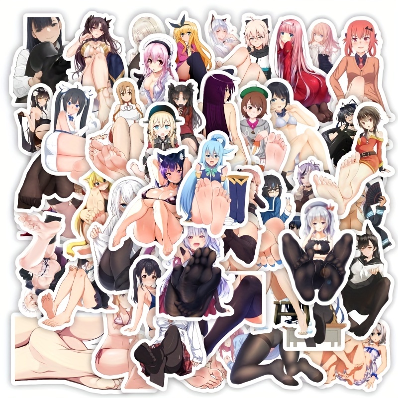 Pack 50pcs - Nude Stickers Naked Girls Anime Hentai