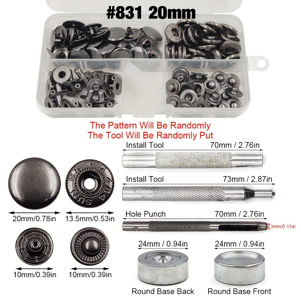 Snap Fasteners and Studs –