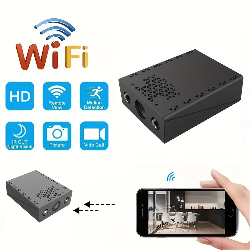 4K Full HD 1080P Mini ip Cam XD WiFi Night Vision Camera IR-CUT Motion  Detection Security Camcorder HD Video Recorder
