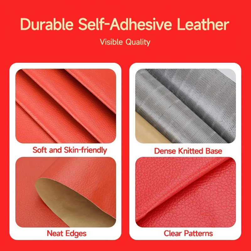 PU Leather Self Adhesive Fix Subsidies Simulation Skin Patch For Sofa Car  Seat