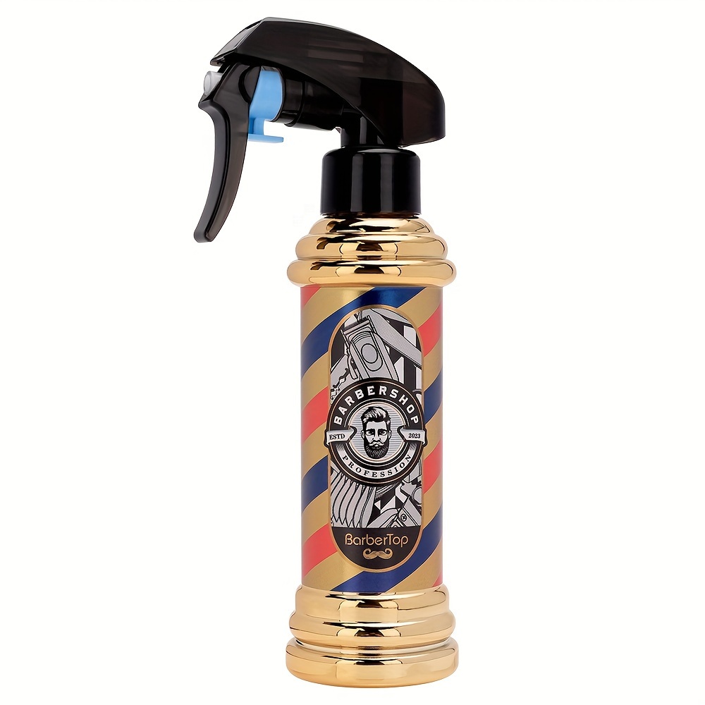 TEMU 200 ml Vintage Sprühflasche Haarspray Flasche Friseursalon Feiner Nebel Rotierende Sprühflasche Friseur Fettiger Kopf Sprühflasche