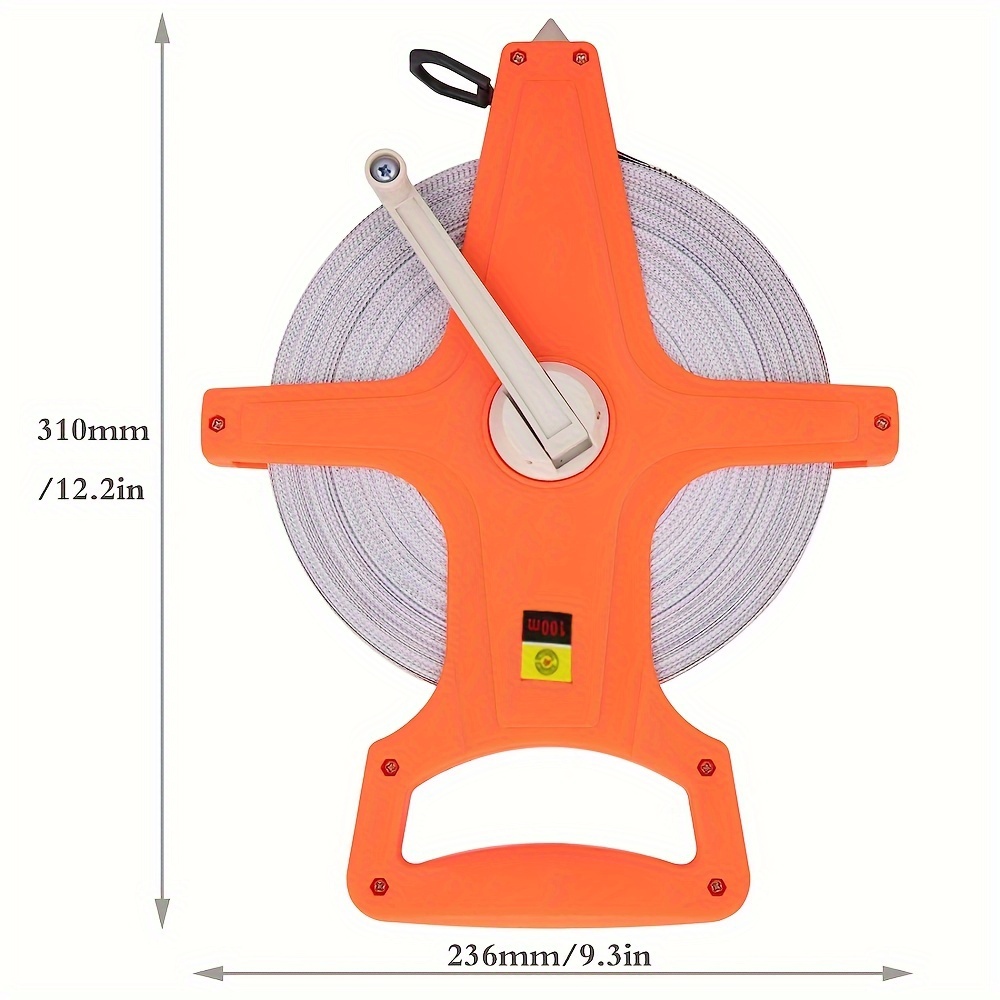 1pc Open Reel Tape Measure 330 Feet, Fiberglass Tape Measure, Yard  Measuring Tape Fit For Sports Field, Outdoor, Engineer, Track, Durable  Dual-Sided M