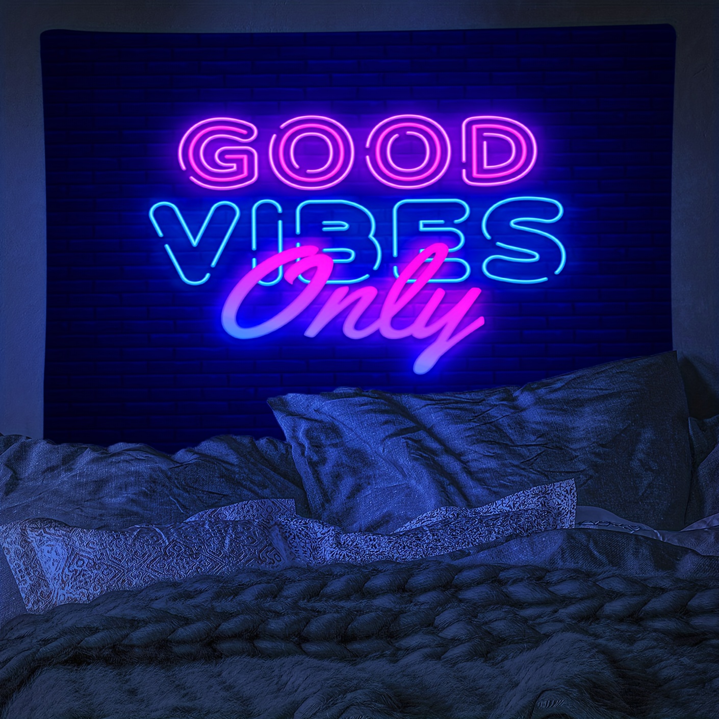 Good Vibes Only Black offers Light Tapestry