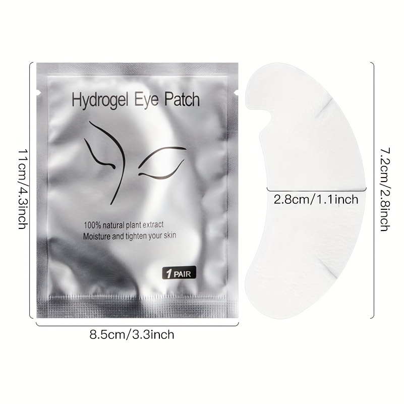 100 Pairs Eye Gel Pads Hydrogel Pads Eye Under Patches Lint Free
