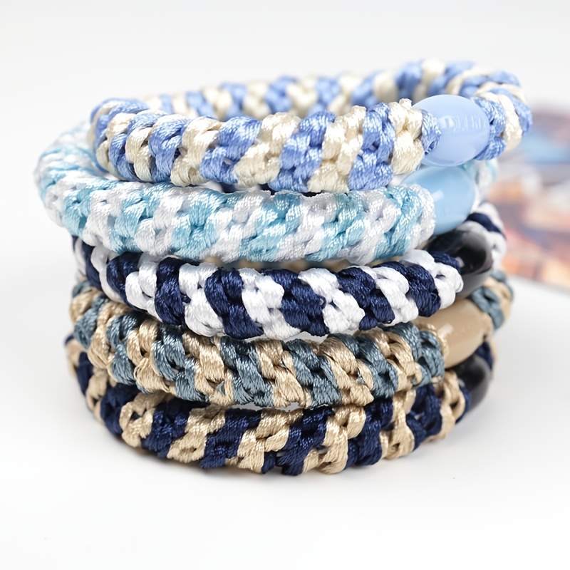 

3/20/30pcs Thick Hair Bands Braided Hair Ropes Elastic Ponytail Holder Hair Accessories For Women Female