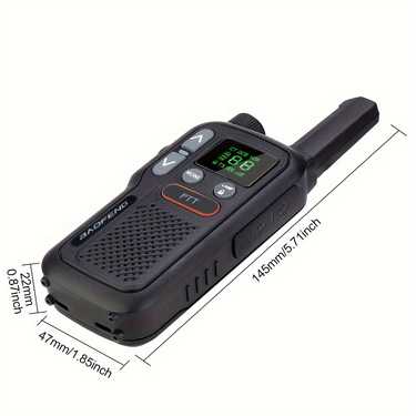 baofeng mini walkie talkie usb portable pmr446 two way radio dual ptt walkie talkies t18 portable radio for hunting cafe