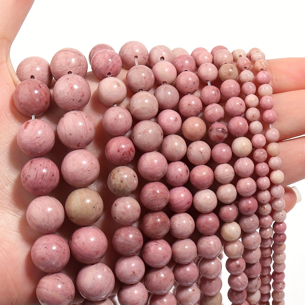 Red Round Natural Wood Beads (12mm)
