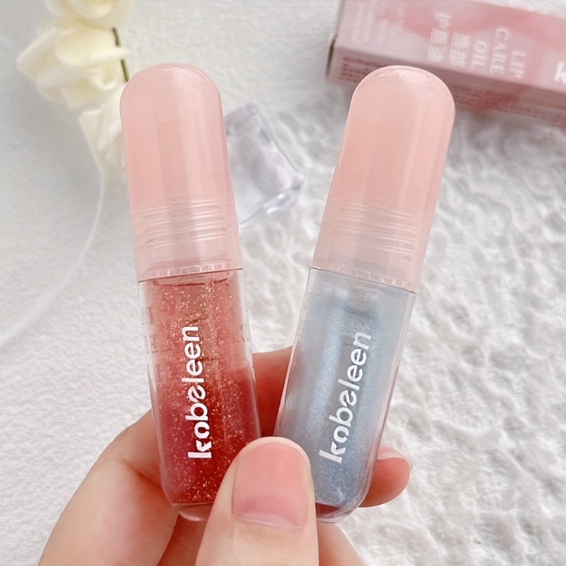 Lip Care Oil Shiny Jelly Doodle Lip Gloss Glitter Lip Gloss - Temu