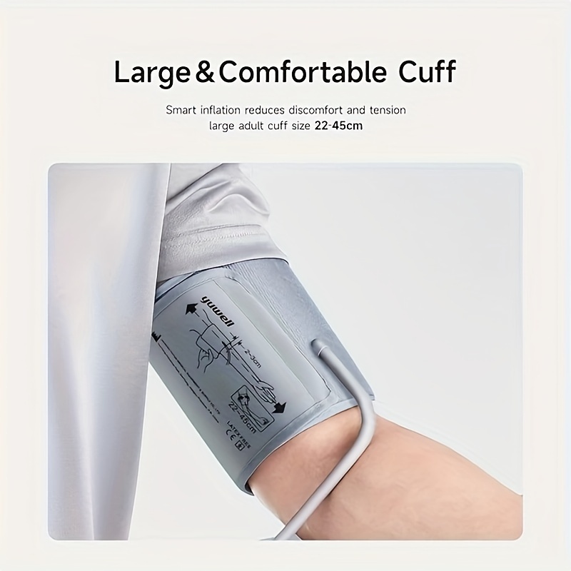  Blood Pressure Cuff Arm, Large Blood Pressure Cuffs Blood  Pressure Upper Arm Large Cuff Strap BP Cuff Only : Health & Household