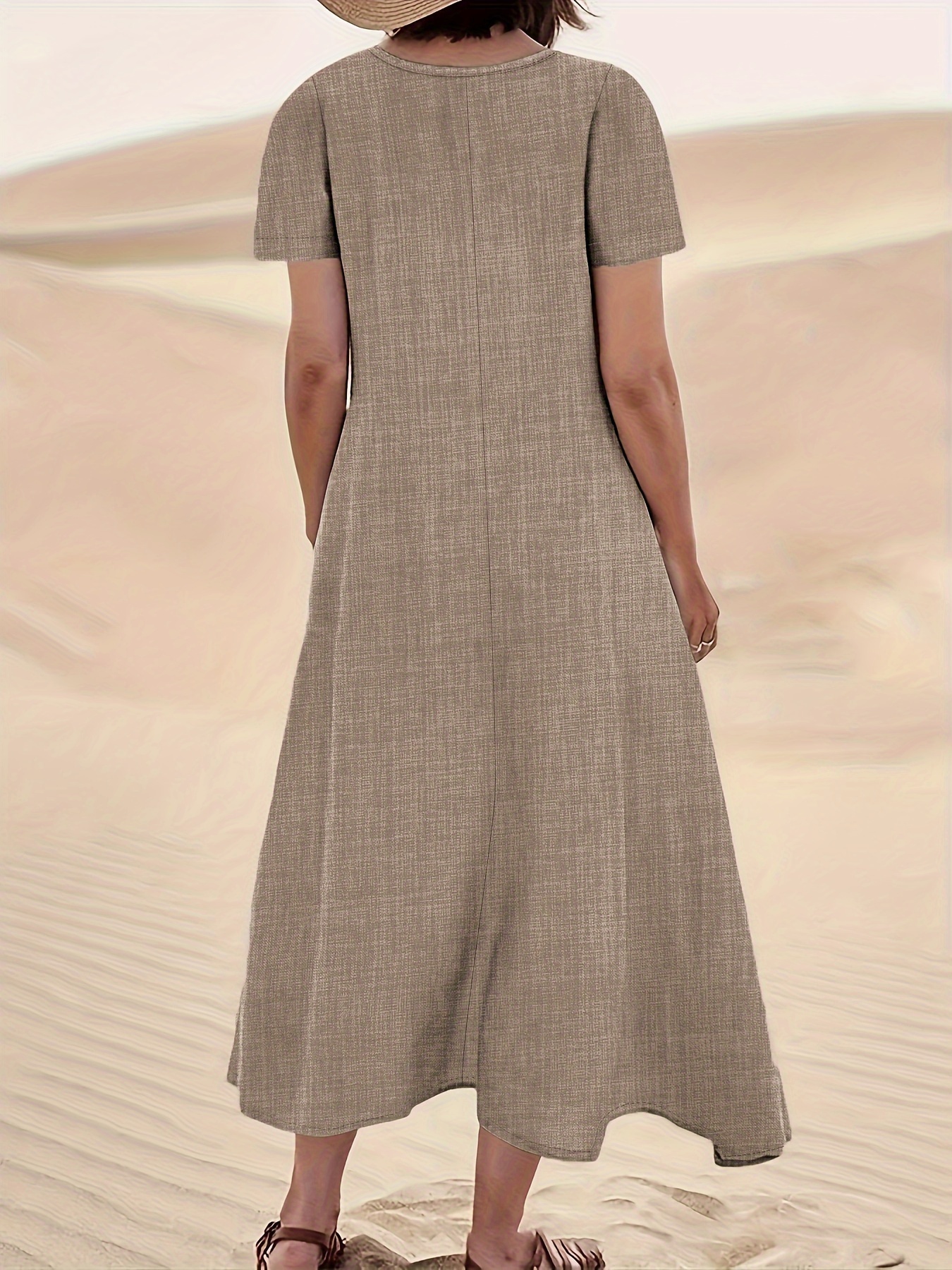 A-Line Midi Pocket Dress