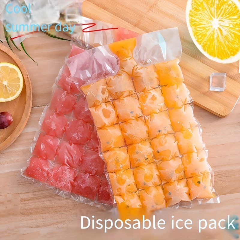 10-100Pcs Ice Mold Bags Disposable Ice-Making Bags Freezing Maker Ice Cube  Bag Self-Seal Ice-making For Summer DIY Drinking