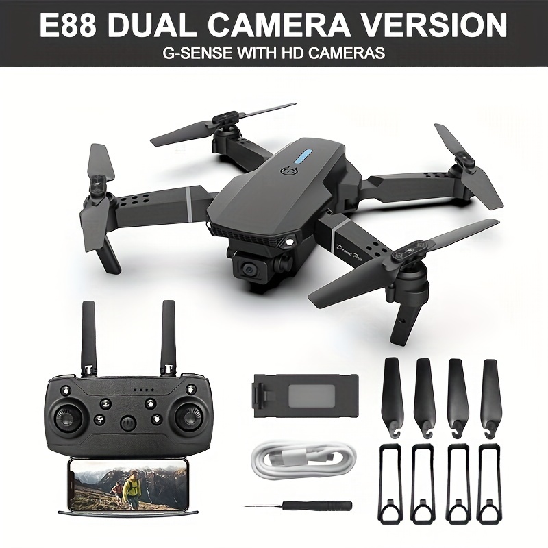 RC Drone E88 Pro 4K Dual Camera Height Hold Quadcopter