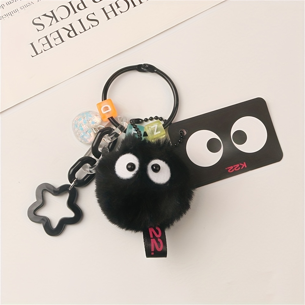 ANIME CHARACTER SMALL Briquettes Pendant Hair Ball Keychain Women's Bags Elf  EI $2.45 - PicClick AU