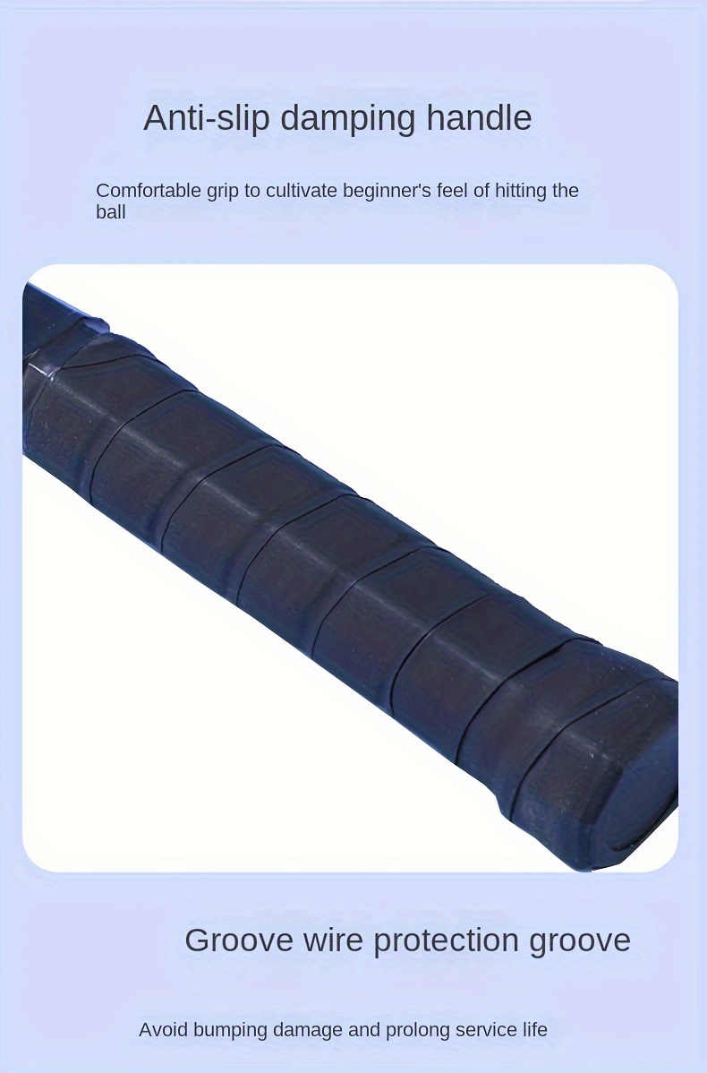 1set tennis racket tennis base and tennis ball rebound tennis ball trainer for beginners details 6