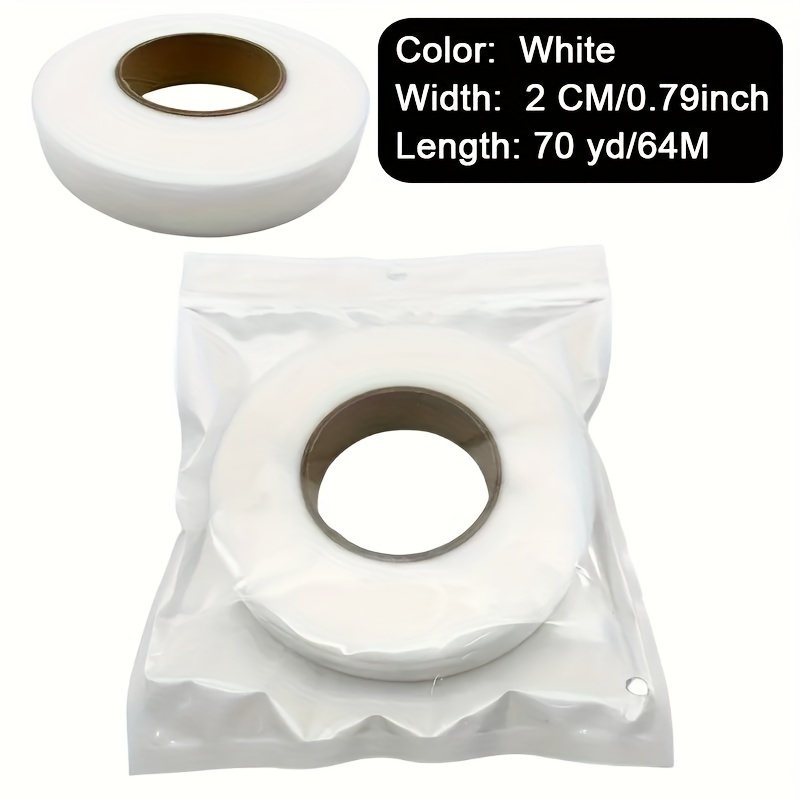 3 rollos de cinta de fusión de tela, cinta adhesiva para dobladillo, cinta  adhesiva de tela de 1/2 pulgada, cinta adhesiva para planchar cada 27