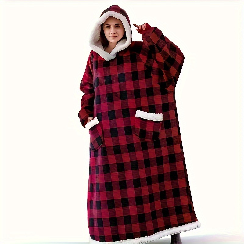 Oversized Wearable Blanket Hoodie Hoodie Sweatshirt Blanket - Temu Canada