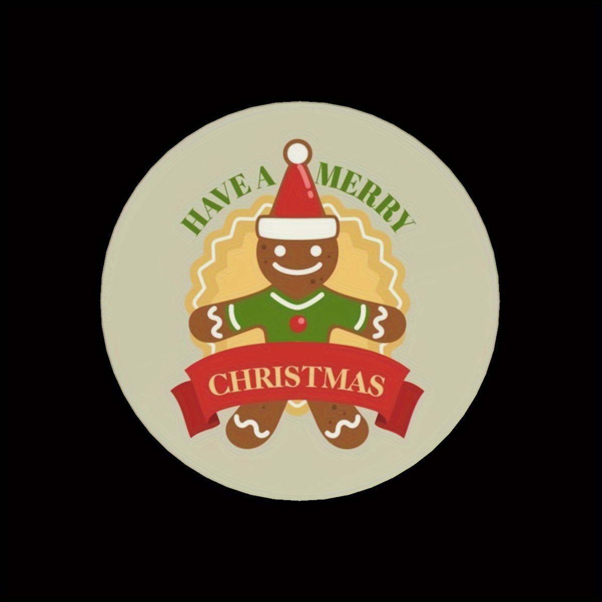 Cute Santa Elk Christmas Tree Pattern Coaster Round - Temu