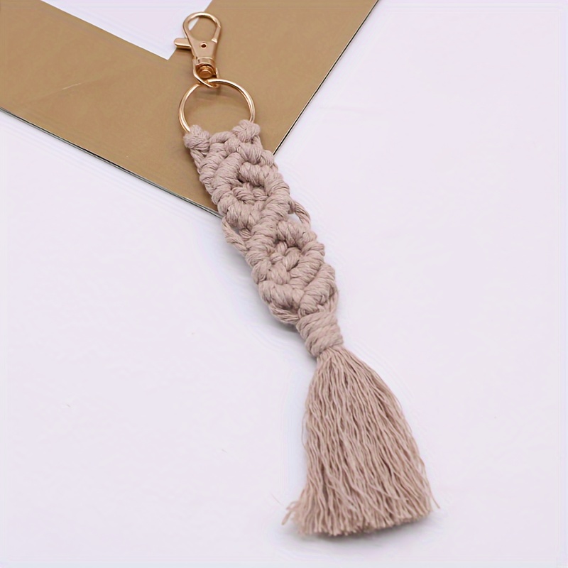 Image of 1pc Handmade Rope Keychain Pendant,gift For New Year,valentine's Day