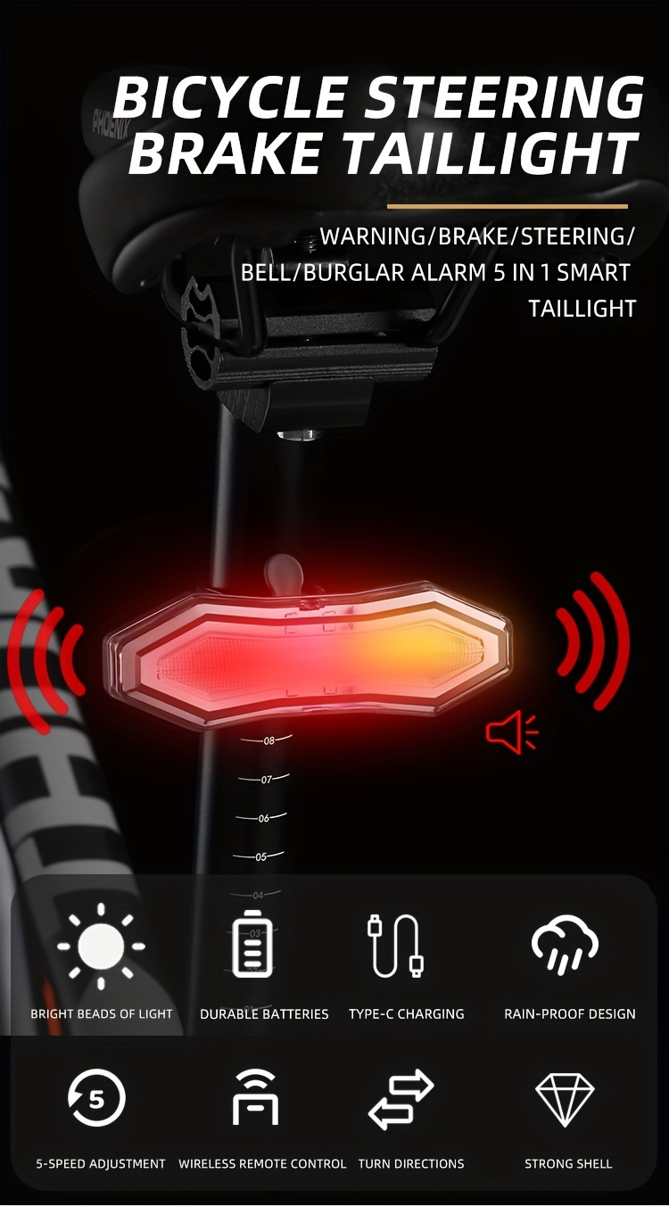 Fahrrad blinker rücklicht Fahrrad led usb lade wireless - Temu Austria