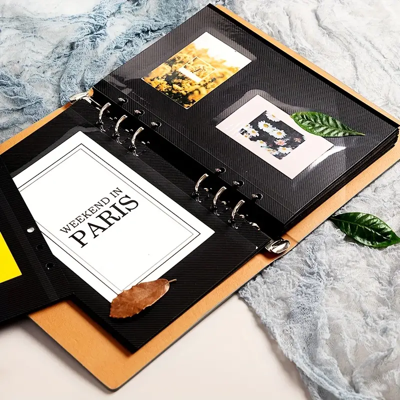 Self adhesive Storage Book Loose leaf Pendant Photo Album - Temu