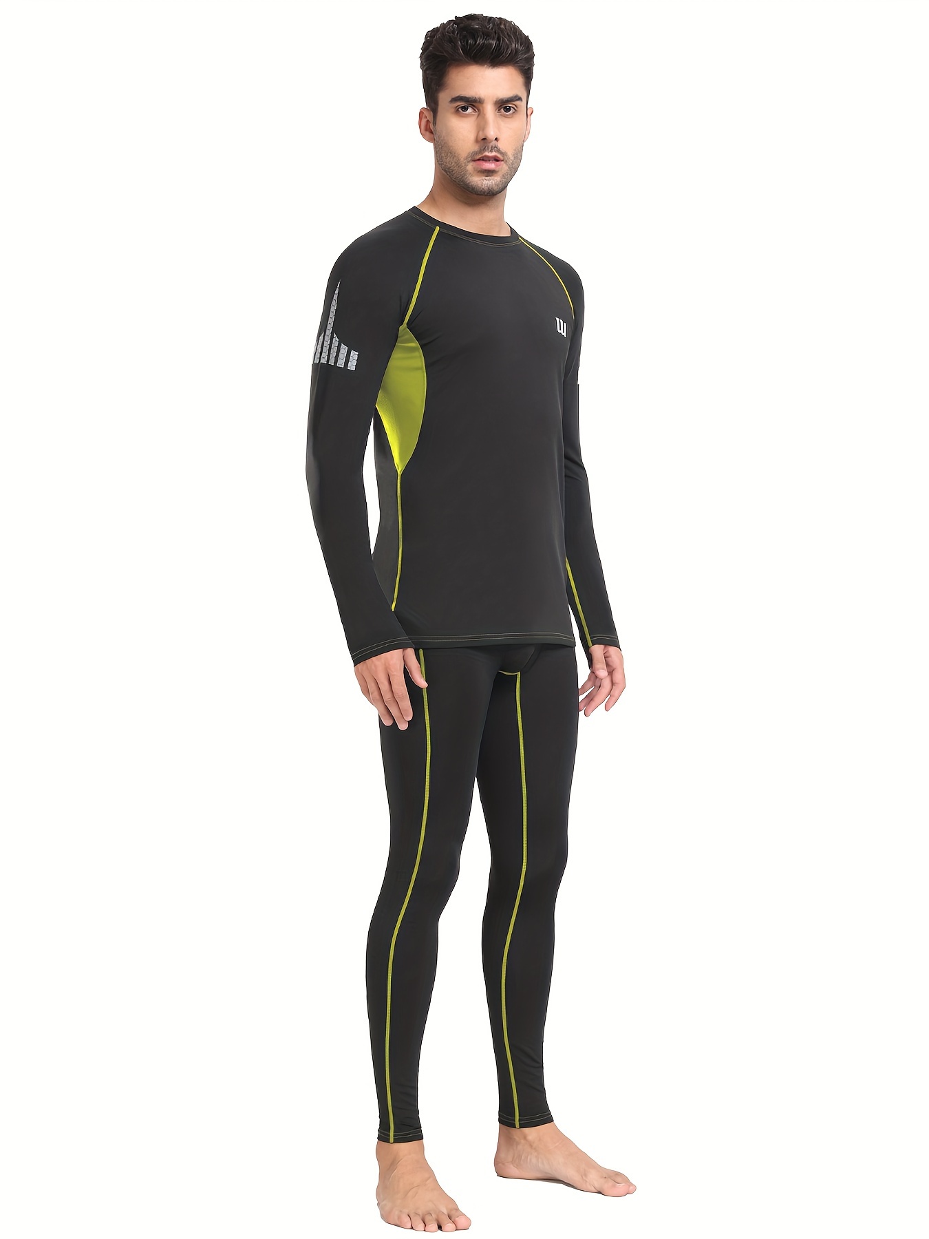 Thermal Underwear Set for Men Light Weight Long Johns Base layer for Skiing