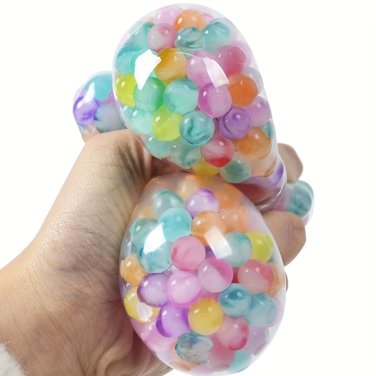 Gokame 5cm Squishy Balls Fidget Toy,Fruit Water Bead Filled