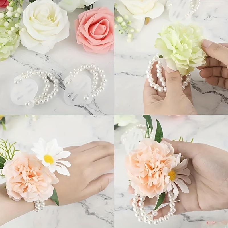 1set Floral Tape And Corsage Pins Kit,include 1 Roll 27M Green Floral Tape  And 100pcs Boutonniere Pin 2in Bouquet Pins,for Wedding Floral Decorations