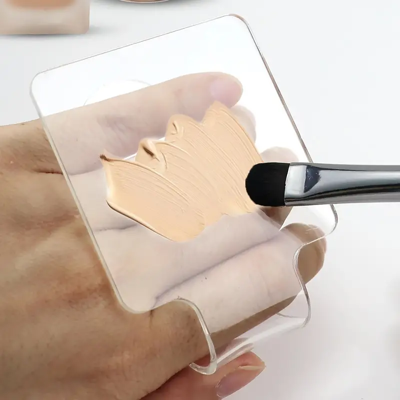 Square Foundation Art Palette Handheld Cosmetic Mixing - Temu