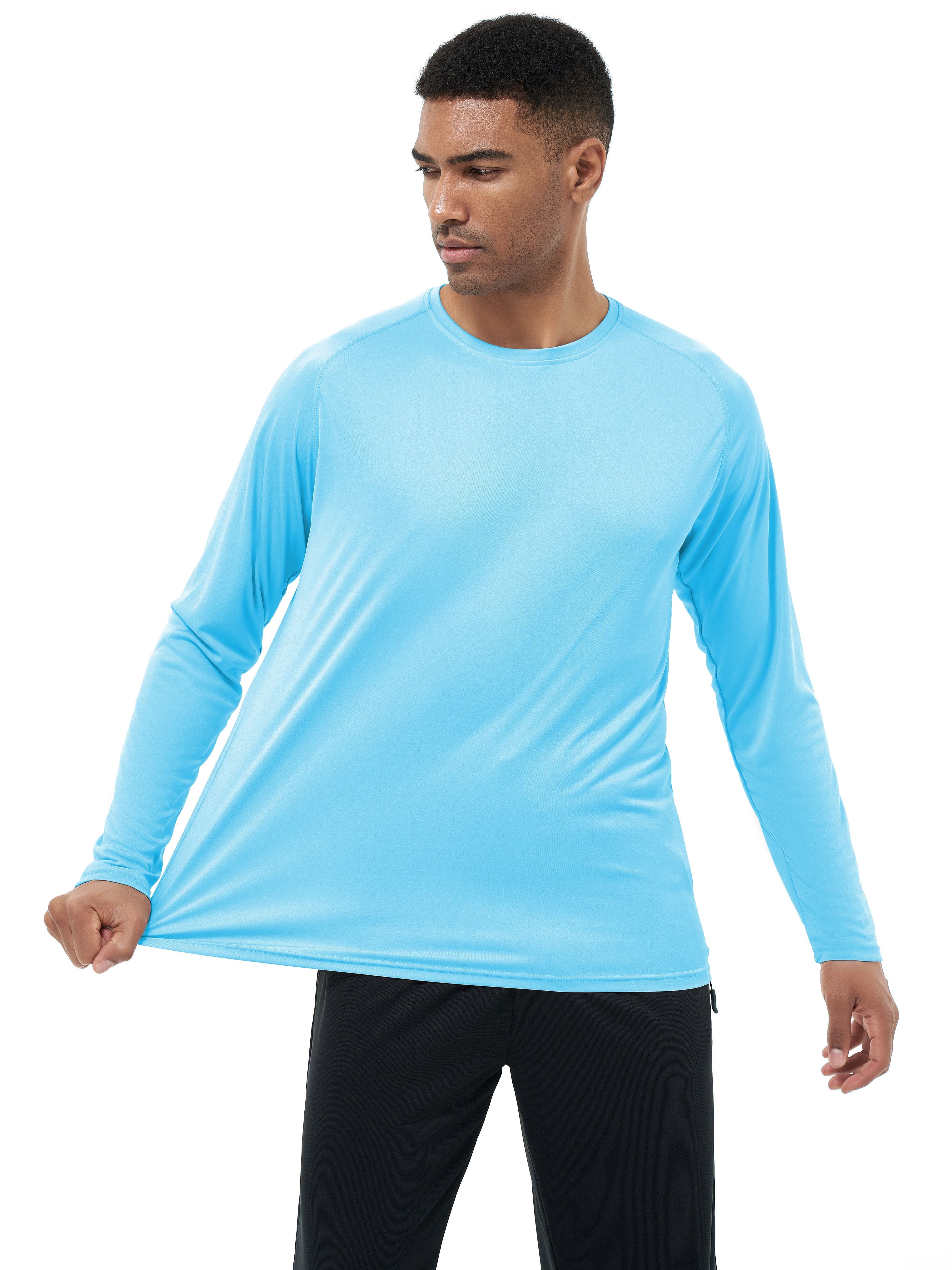 Plain V Neck Sun Protection T shirt Long Sleeve Loose Fit - Temu Philippines